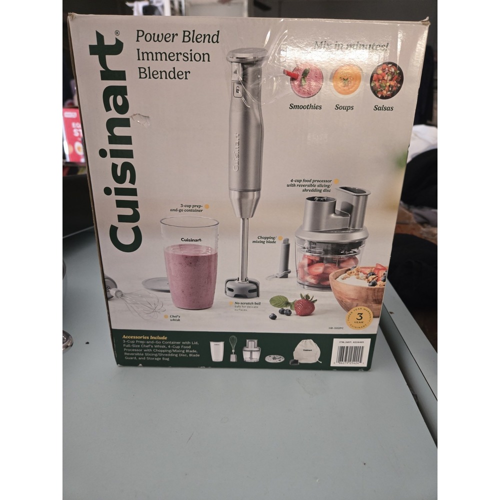 Cuisinart HB-500PC Power Blend Immersion Blender - New in box